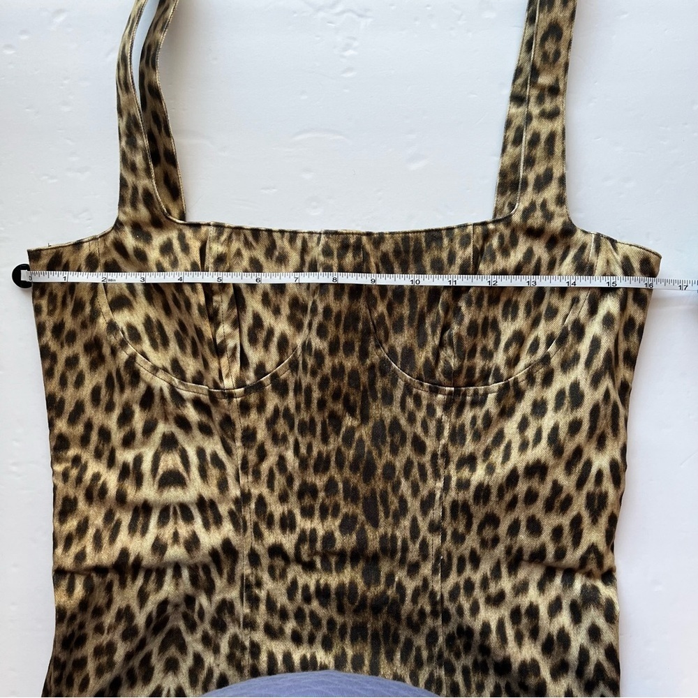 Capulet Revolve Animal Print MIDI Bustier Body Con Dress Size Small - Picture 7 of 9